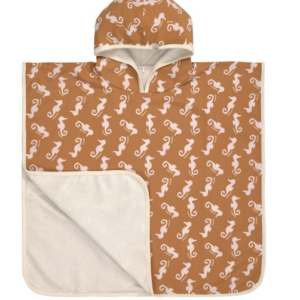 LAESSIG Splash&Fun Beach Poncho - Seahorse Caramel