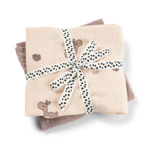 DONE BY DEER Burp cloth 2-pack Lalee - Powder