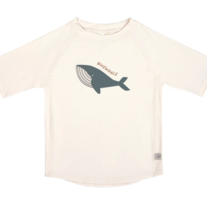 LAESSIG Splash&Fun Short Sleeve - Rashguard Whale milky 18m