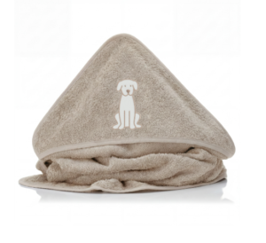 FILLIKID Hooded Towel 75x75cm Dog - Beige
